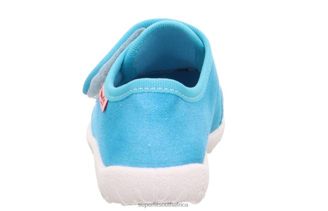 SPOTTY - Slipper with Velcro Fastener Babies Turquoise NLL025 Superfit Slippers