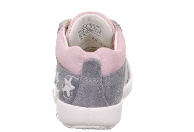 STARLIGHT - Sneakers low with Lacing Babies Light Grey/Pink NLL0326 Superfit Low Sneakers