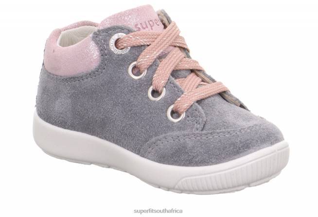 STARLIGHT - Sneakers low with Lacing Babies Light Grey/Pink NLL0326 Superfit Low Sneakers