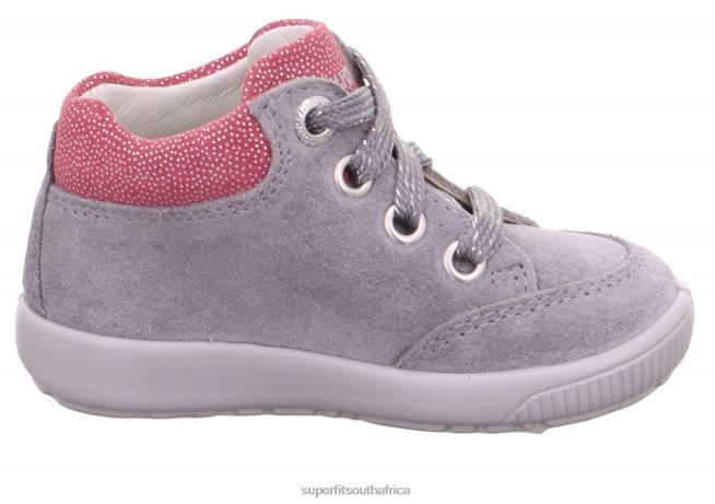 STARLIGHT - Sneakers low with Lacing Babies Light Grey/Purple NLL0391 Superfit Low Sneakers