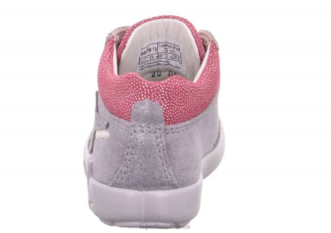 STARLIGHT - Sneakers low with Lacing Babies Light Grey/Purple NLL0391 Superfit Low Sneakers