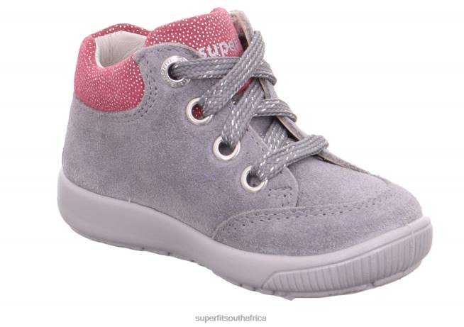 STARLIGHT - Sneakers low with Lacing Babies Light Grey/Purple NLL0391 Superfit Low Sneakers