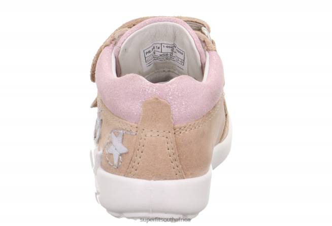 STARLIGHT - Sneakers low with Velcro Fastener Babies Beige/Pink NLL0239 Superfit Low Sneakers