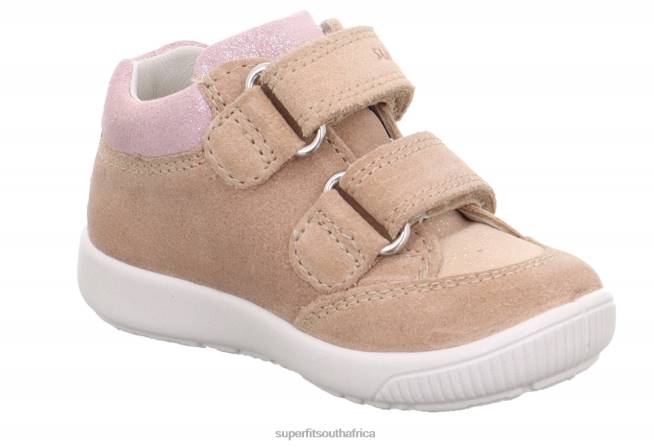 STARLIGHT - Sneakers low with Velcro Fastener Babies Beige/Pink NLL0239 Superfit Low Sneakers