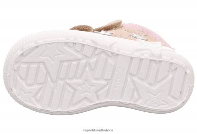 STARLIGHT - Sneakers low with Velcro Fastener Babies Beige/Pink NLL0239 Superfit Low Sneakers