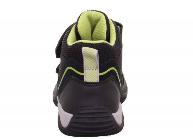 STORM - Sneakers high with Velcro Fastener Toddlers Black/Light Green NLL0860 Superfit High Sneakers