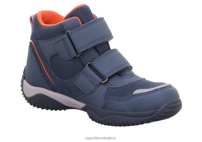 STORM - Sneakers high with Velcro Fastener Toddlers Blue/Red NLL0849 Superfit High Sneakers