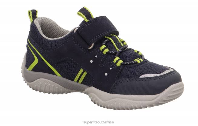 STORM - Sneakers low with Velcro Fastener Toddlers Blue/Light Green NLL0796 Superfit Low Sneakers