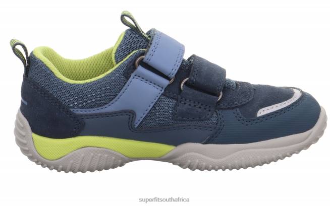 STORM - Sneakers low with Velcro Fastener Toddlers Blue/Light Green NLL0834 Superfit Low Sneakers