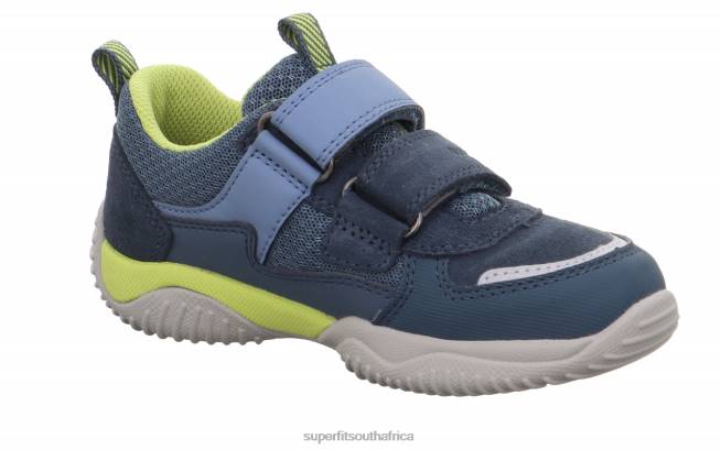 STORM - Sneakers low with Velcro Fastener Toddlers Blue/Light Green NLL0834 Superfit Low Sneakers