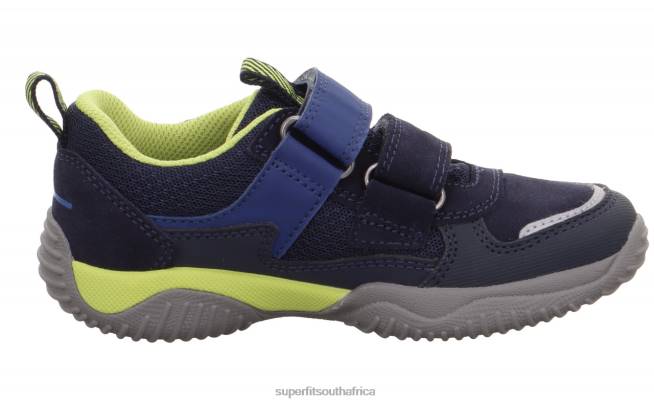 STORM - Sneakers low with Velcro Fastener Toddlers Blue/Light Green NLL0858 Superfit Low Sneakers