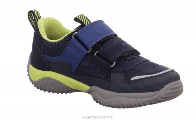 STORM - Sneakers low with Velcro Fastener Toddlers Blue/Light Green NLL0858 Superfit Low Sneakers