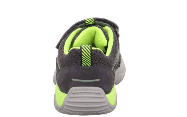 STORM - Sneakers low with Velcro Fastener Toddlers Grey/Yellow NLL0774 Superfit Low Sneakers