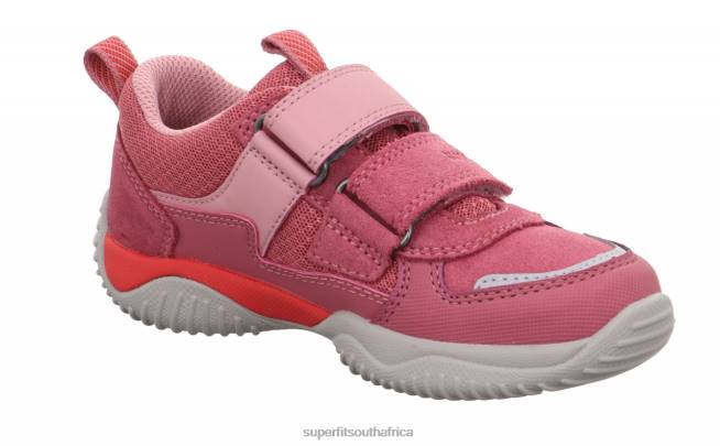 STORM - Sneakers low with Velcro Fastener Toddlers Pink/Red NLL0806 Superfit Low Sneakers