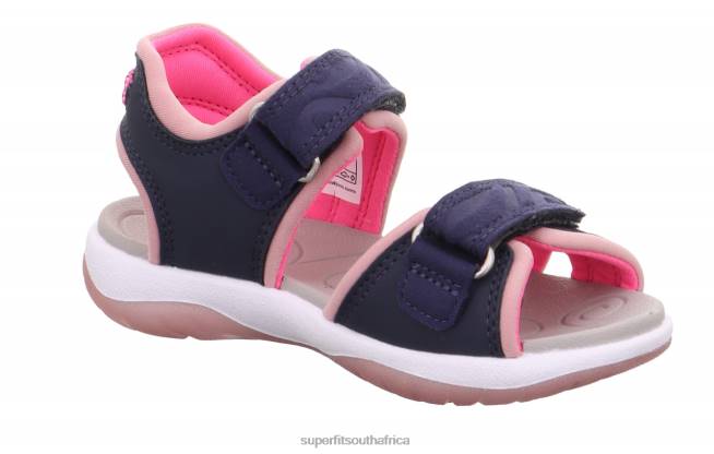 SUNNY - Sandal with Velcro Fastener Toddlers Blue/Pink NLL0657 Superfit Sandals