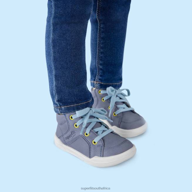 SUPERFREE - Sneakers high with Lacing Babies Blue/Light Blue NLL0301 Superfit High Sneakers