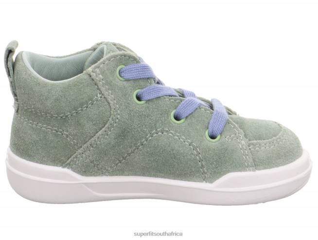 SUPERFREE - Sneakers high with Lacing Babies Light Green/Blue NLL0248 Superfit High Sneakers