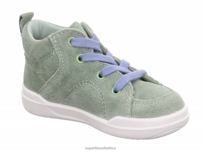 SUPERFREE - Sneakers high with Lacing Babies Light Green/Blue NLL0248 Superfit High Sneakers