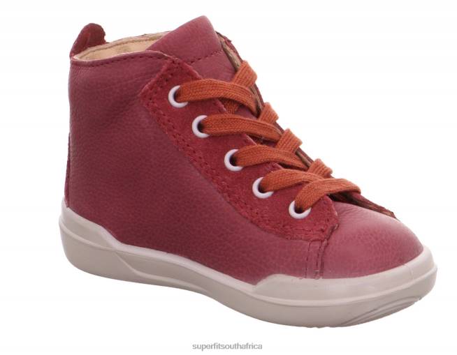 SUPERFREE - Sneakers high with Lacing Babies Red NLL0384 Superfit High Sneakers