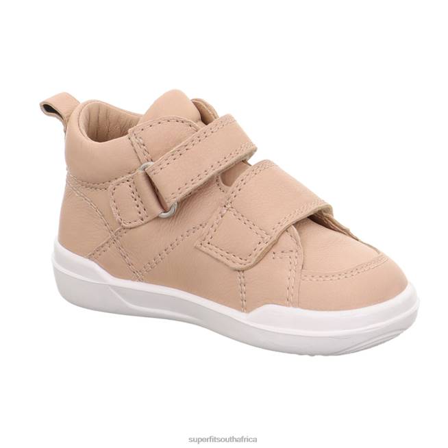 SUPERFREE - Sneakers high with Velcro Fastener Babies Beige NLL0341 Superfit High Sneakers