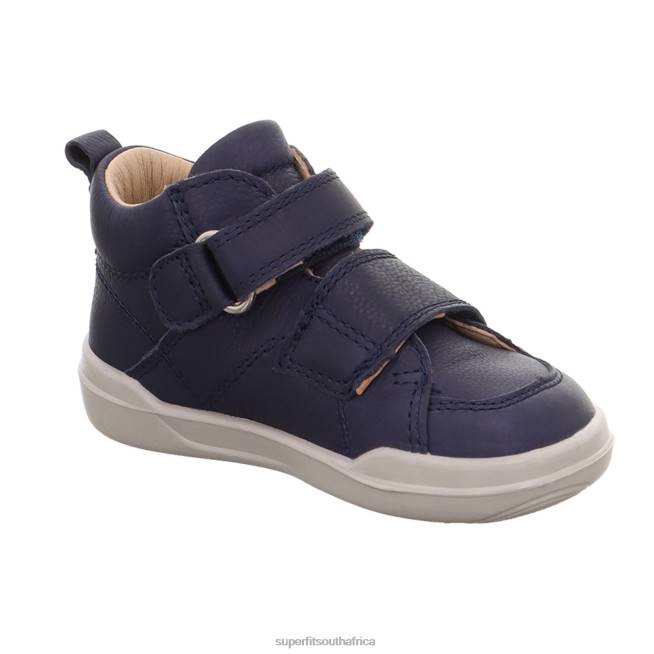 SUPERFREE - Sneakers high with Velcro Fastener Babies Blue NLL0266 Superfit High Sneakers