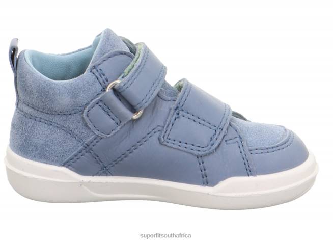 SUPERFREE - Sneakers high with Velcro Fastener Babies Blue NLL0327 Superfit High Sneakers