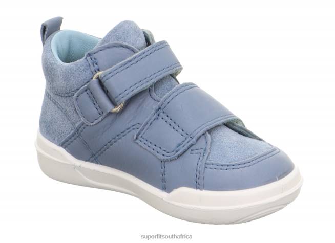 SUPERFREE - Sneakers high with Velcro Fastener Babies Blue NLL0327 Superfit High Sneakers