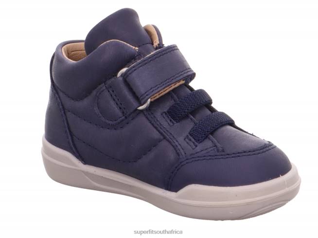 SUPERFREE - Sneakers high with Velcro Fastener Babies Blue NLL0411 Superfit High Sneakers