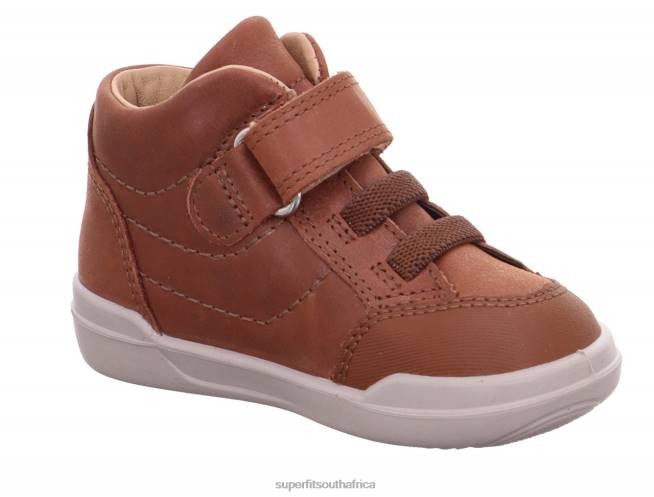 SUPERFREE - Sneakers high with Velcro Fastener Babies Brown NLL0393 Superfit High Sneakers