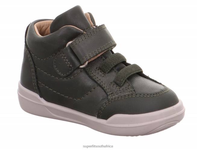 SUPERFREE - Sneakers high with Velcro Fastener Babies Green NLL0372 Superfit High Sneakers