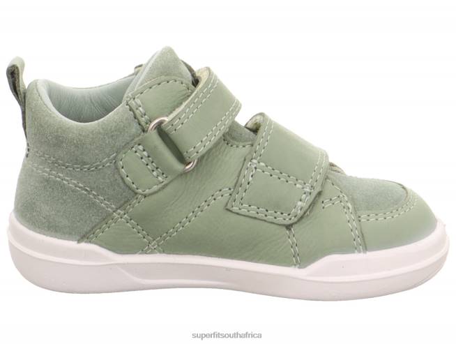 SUPERFREE - Sneakers high with Velcro Fastener Babies Light Green NLL0298 Superfit High Sneakers