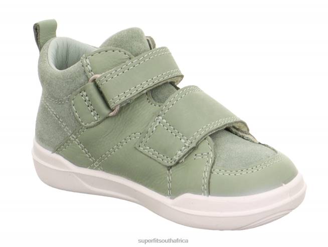 SUPERFREE - Sneakers high with Velcro Fastener Babies Light Green NLL0298 Superfit High Sneakers