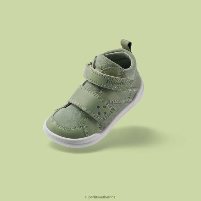 SUPERFREE - Sneakers high with Velcro Fastener Babies Light Green NLL0298 Superfit High Sneakers