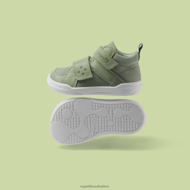 SUPERFREE - Sneakers high with Velcro Fastener Babies Light Green NLL0298 Superfit High Sneakers