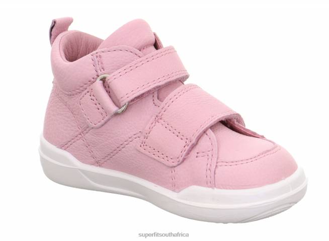 SUPERFREE - Sneakers high with Velcro Fastener Babies Pink NLL0356 Superfit High Sneakers