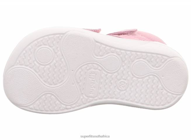 SUPERFREE - Sneakers high with Velcro Fastener Babies Pink NLL0356 Superfit High Sneakers