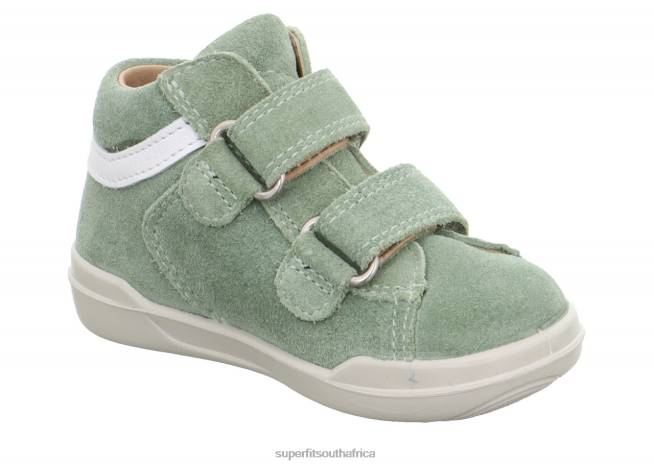 SUPERFREE - Sneakers low with Velcro Fastener Babies Light Green/White NLL0300 Superfit Low Sneakers