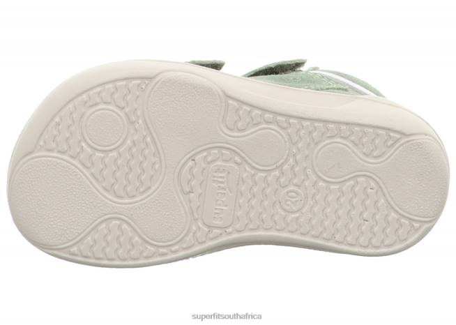 SUPERFREE - Sneakers low with Velcro Fastener Babies Light Green/White NLL0300 Superfit Low Sneakers