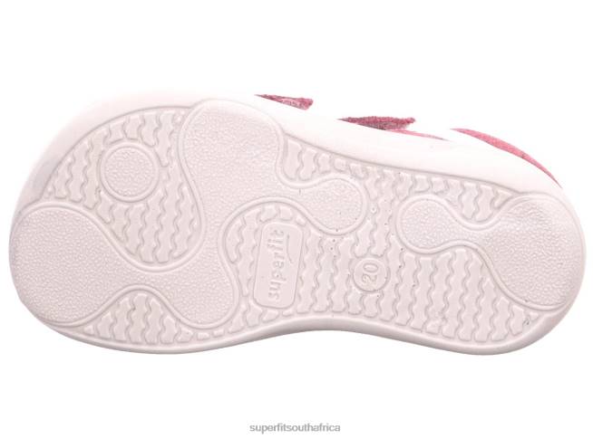 SUPERFREE - Sneakers low with Velcro Fastener Babies Pink/White NLL0394 Superfit Low Sneakers