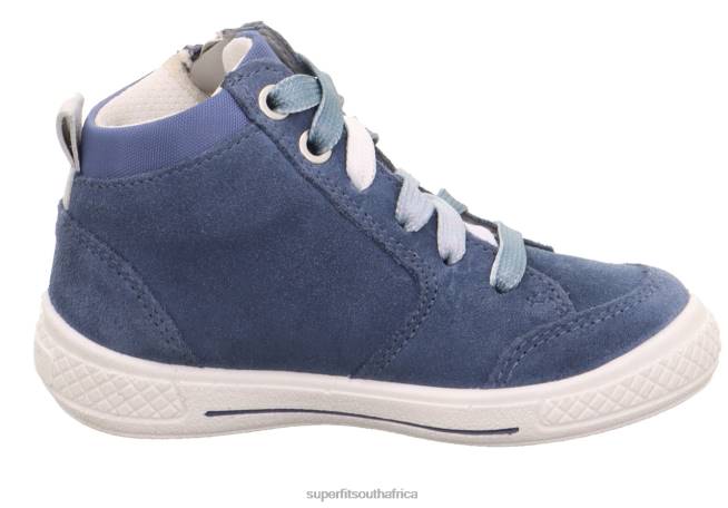 TENSY - Sneakers high with Zip Toddlers Blue NLL0779 Superfit High Sneakers