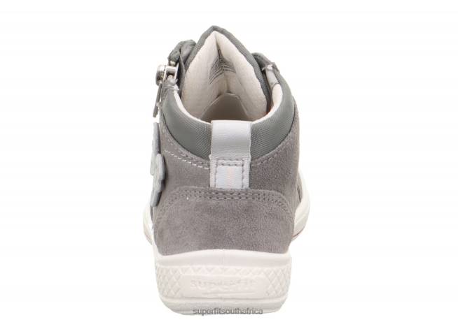 TENSY - Sneakers high with Zip Toddlers Light Grey NLL0827 Superfit High Sneakers