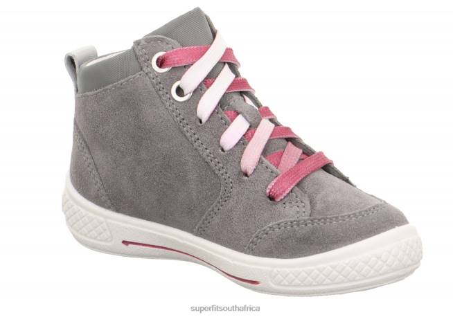 TENSY - Sneakers high with Zip Toddlers Light Grey NLL0827 Superfit High Sneakers