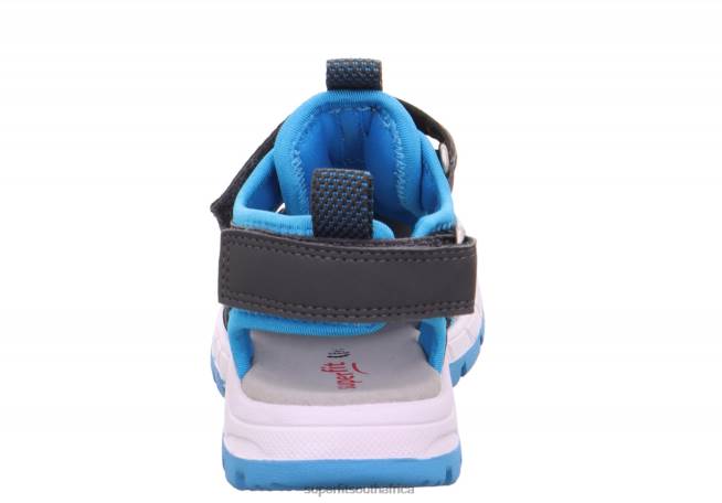 TORNADO LIGHT - Sandal with Velcro Fastener Toddlers Grey/Light Blue NLL0624 Superfit Sandals