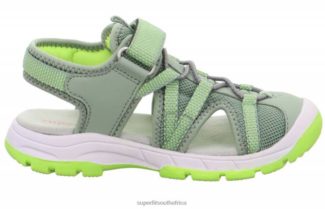 TORNADO LIGHT - Sandal with Velcro Fastener Toddlers Light Green/Yellow NLL0687 Superfit Sandals