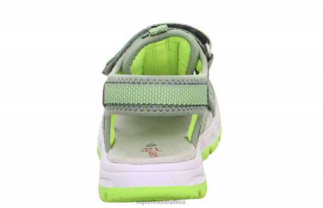 TORNADO LIGHT - Sandal with Velcro Fastener Toddlers Light Green/Yellow NLL0687 Superfit Sandals