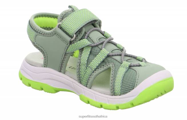 TORNADO LIGHT - Sandal with Velcro Fastener Toddlers Light Green/Yellow NLL0687 Superfit Sandals