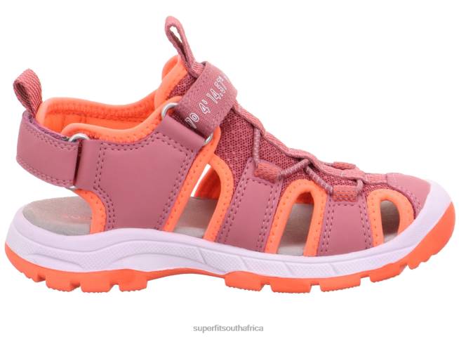 TORNADO LIGHT - Sandal with Velcro Fastener Toddlers Pink/Orange NLL0664 Superfit Sandals