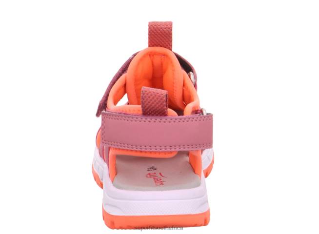 TORNADO LIGHT - Sandal with Velcro Fastener Toddlers Pink/Orange NLL0664 Superfit Sandals