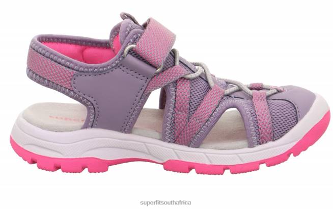 TORNADO LIGHT - Sandal with Velcro Fastener Toddlers Purple/Pink NLL0637 Superfit Sandals