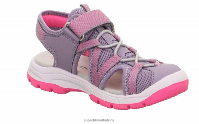 TORNADO LIGHT - Sandal with Velcro Fastener Toddlers Purple/Pink NLL0637 Superfit Sandals